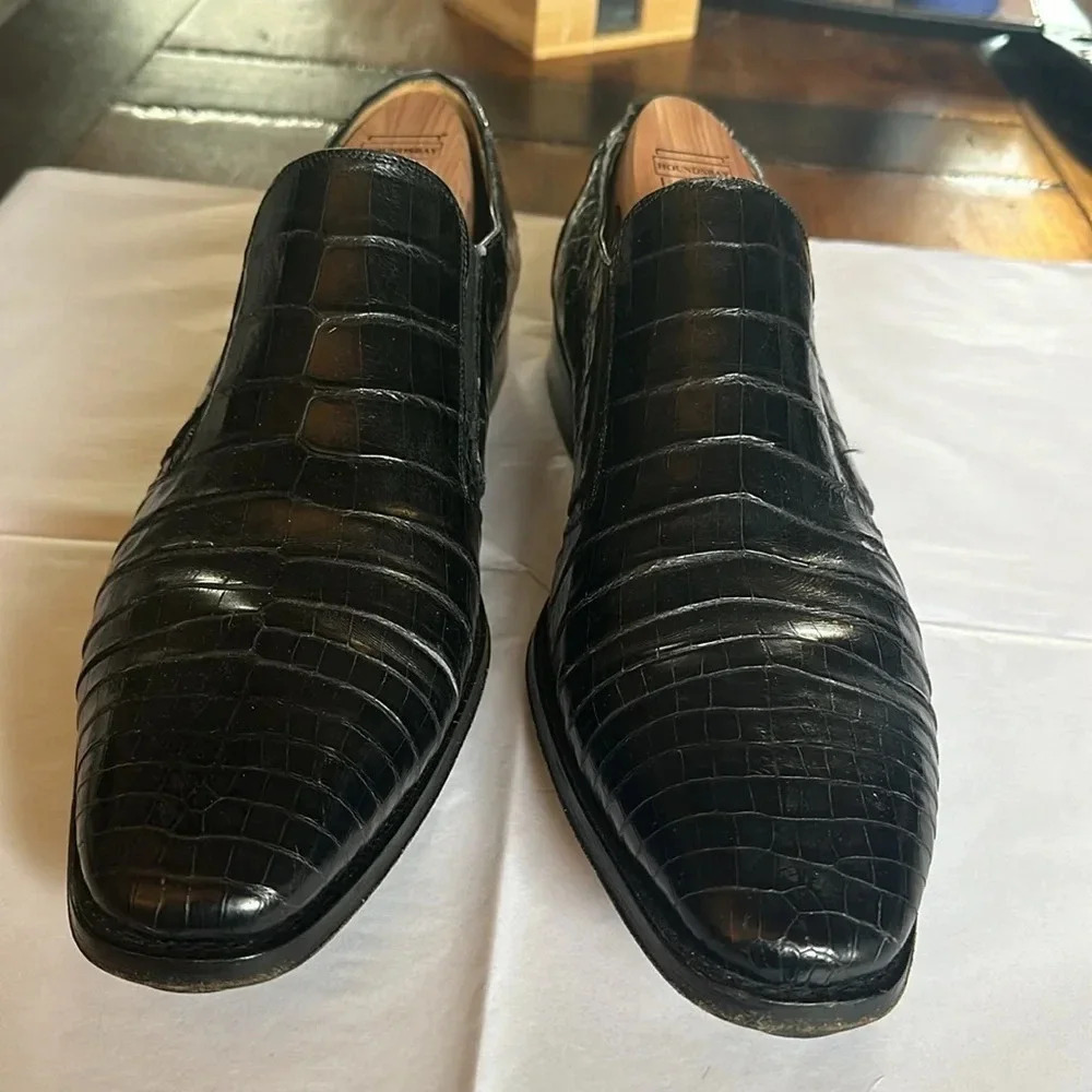 Mezlan Crocodile slip on shoes Size 12